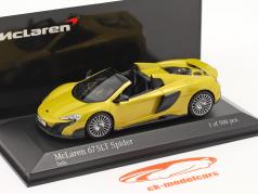 McLaren 675LT Spider Año de construcción 2016 solis amarillo 1:43 Minichamps