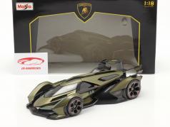 Lamborghini V12 Vision GT оливковый зеленый / чернить 1:18 Maisto
