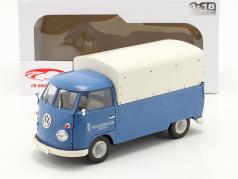 大众汽车 VW T1 Pick-Up 和 覆盖 Volkswagen Service 1950 蓝色的 1:18 Solido