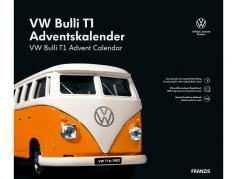 VW Bulli T1 Advent kalender: Volkswagen VW Bulli T1 1963 geel / wit 1:43 Franzis