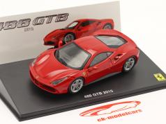 Ferrari 488 GTB 建設年 2015 と ショーケース 赤 1:43 Altaya