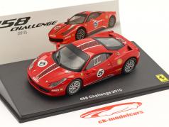 Ferrari 458 Challenge #5 Byggeår 2010 med Udstillingsvindue Rød 1:43 Altaya