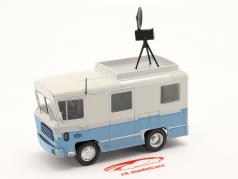 Berliet GAK 5R Broadcast broadcast varevogn ORTF 1964 blå / hvid 1:43 Hachette