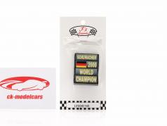 Michael Schumacher formula 1 Campione del mondo 2000 Tavola da box 1:18 Cartrix