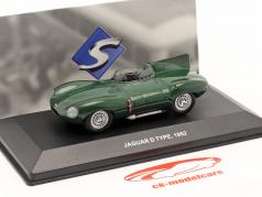 Jaguar D-Type Construction year 1952 dark green metallic 1:43 Solido