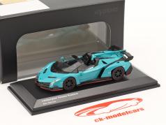Lamborghini Veneno roadster Ano de construção 2015 azul 1:64 Kyosho