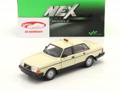 Volvo 240 GL Táxi Alemanha Ano de construção 1986 creme amarelo 1:24 Welly