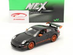 Porsche 911 (997) GT3 RS Baujahr 2007 schwarz / orange 1:24 Welly