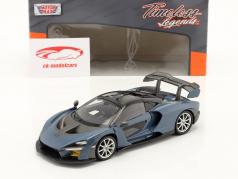 McLaren Senna Année de construction 2018 bleu / le noir 1:24 MotorMax
