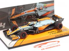 Lando Norris McLaren MCL35M #4 3ro Monaco GP fórmula 1 2021 1:43 Minichamps
