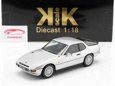 Porsche 924 Turbo Année de construction 1986 argent 1:18 KK-Scale