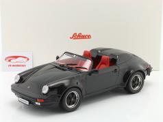 Porsche 911 Speedster Byggeår 1989 sort 1:12 Schuco