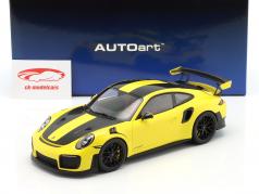 Porsche 911 (991 II) GT2 RS 魏斯阿赫 包 2017 赛车 黄色 1:18 AUTOart