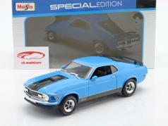 Ford Mustang Mach 1 建设年份 1970 蓝色的 1:18 Maisto