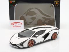 Lamborghini Sian FKP 37 Ano de construção 2019 Branco 1:18 Bburago.