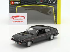 Ford Capri 2.8i 建设年份 1982 黑色的 1:24 Bburago
