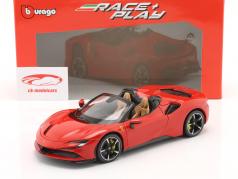 Ferrari SF90 Spider Ano de construção 2021 vermelho 1:18 Bburago