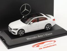 Mercedes-Benz classe C (W206) Ano de construção 2021 opalita branca brilhante 1:43 Herpa