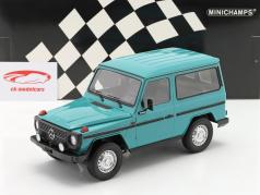 Mercedes-Benz G-Modell kort (W460) Byggeår 1980 turkis 1:18 Minichamps