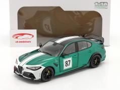 Alfa Romeo Giulia GTA M #87 Hommage Nürburgring 1973 grøn metallisk 1:18 Solido