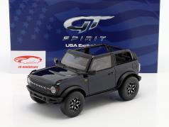 Ford Bronco Wildtrak Open Top Anno di costruzione 2022 Nero 1:18 GT-Spirit