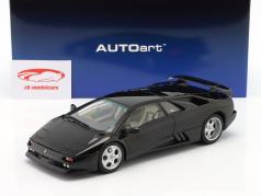 Lamborghini Diablo SE30 Ano de construção 1993 profundo Preto metálico 1:18 AUTOart