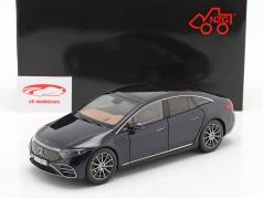 Mercedes-Benz EQS Année de construction 2021 bleu nautique 1:18 NZG