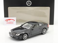 Mercedes-Benz AMG SL 55 (R230) bouwjaar 2001-2006 obsidiaan zwart 1:18 Norev