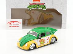 Volkswagen VW Drag Beetle 1959 with Turtles figure Michelangelo 1:24 Jada Toys
