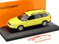 Audi A6 Avant Ano de construção 1997 amarelo 1:43 Minichamps