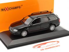 Audi A6 Avant Ano de construção 1997 Preto 1:43 Minichamps