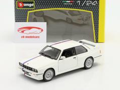 BMW M3 (E30) Año de construcción 1988 blanco 1:24 Bburago