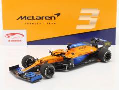 D. Ricciardo McLaren MCL35M #3 vinder italiensk GP formel 1 2021 1:18 Minichamps