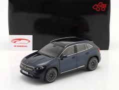 Mercedes-Benz EQA 建設年 2021 デニムブルー メタリック 1:18 NZG