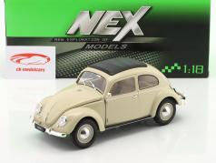Volkswagen VW Classic T1 beetle Year 1950 cream 1:18 Welly