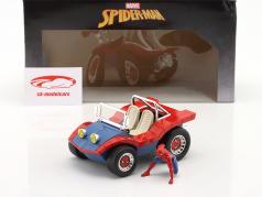 Buggy Filme Spiderman com figura Spiderman azul / vermelho 1:24 Jada Toys