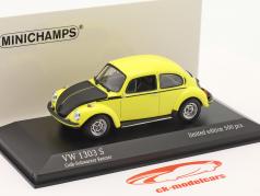 Volkswagen VW Escarabajo 1303 S Año de construcción 1973 amarillo-negro corredor 1:43 Minichamps