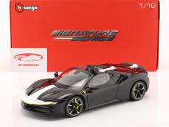 Ferrari SF90 Ragno Assetto Fiorano Anno di costruzione 2021 Nero / Bianco 1:18 Bburago