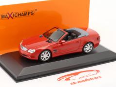 Mercedes-Benz Classe SL (R230) Année de construction 2001 rouge 1:43 Minichamps