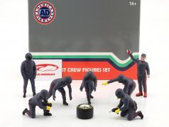 fórmula 1 Pit Crew conjunto de figuras #3 equipo Azul 1:18 American Diorama
