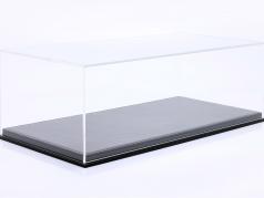高品質 アクリル ショーケース Mulhouse と 革底板 黒 1:12 Atlantic