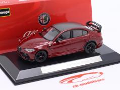 Alfa Romeo Giulia GTAm Année de construction 2020 gta rouge métallique 1:43 Bburago