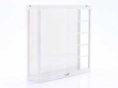 Showcase LED multicase 5 floors for models in the scale 1:43 / 1:64 white Triple9