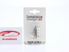 figura del conductor Gilles Villeneuve fórmula 1 1981 resina 1:43 Brumm