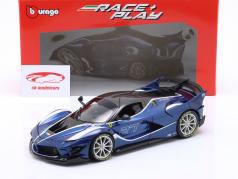 Ferrari FXX-K Evo 2017 Peter Mann #27 Tour de France blå 1:18 Bburago