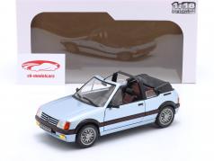 Peugeot 205 CTI кабриолет Год постройки 1989 Светло-синий металлический 1:18 Solido