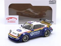 Porsche 911 (964) RWB Rauh-Welt 2022 azul / blanco / rojo / oro 1:18 Solido