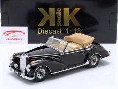 Mercedes-Benz 300 SC convertible open (W188) year 1957 black 1:18 KK-Scale