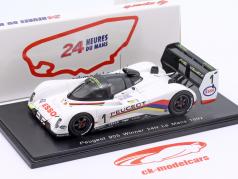 Peugeot 905 #1 vindere 24h LeMans 1992 Warwick, Dalmas, Blundell 1:43 Spark