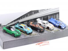 5-Car Set Porsche versión paquete de regalo 1:64 Majorette